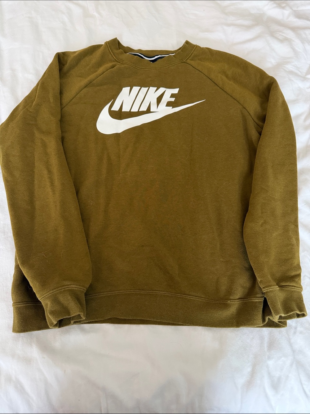 Nike Olive Green  women’s Crewneck Sweatshirt